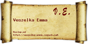 Veszelka Emma névjegykártya