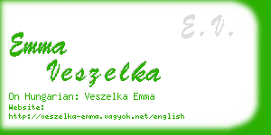 emma veszelka business card